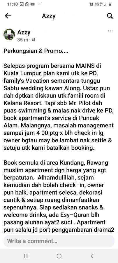 Islamic Homestay Apartment Kundang, Rawang Exterior foto
